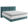 BOXSPRINGBETT 180/200 cm  in Blau  - Blau/Schwarz, Konventionell, Kunststoff/Textil (180/200cm) - Carryhome
