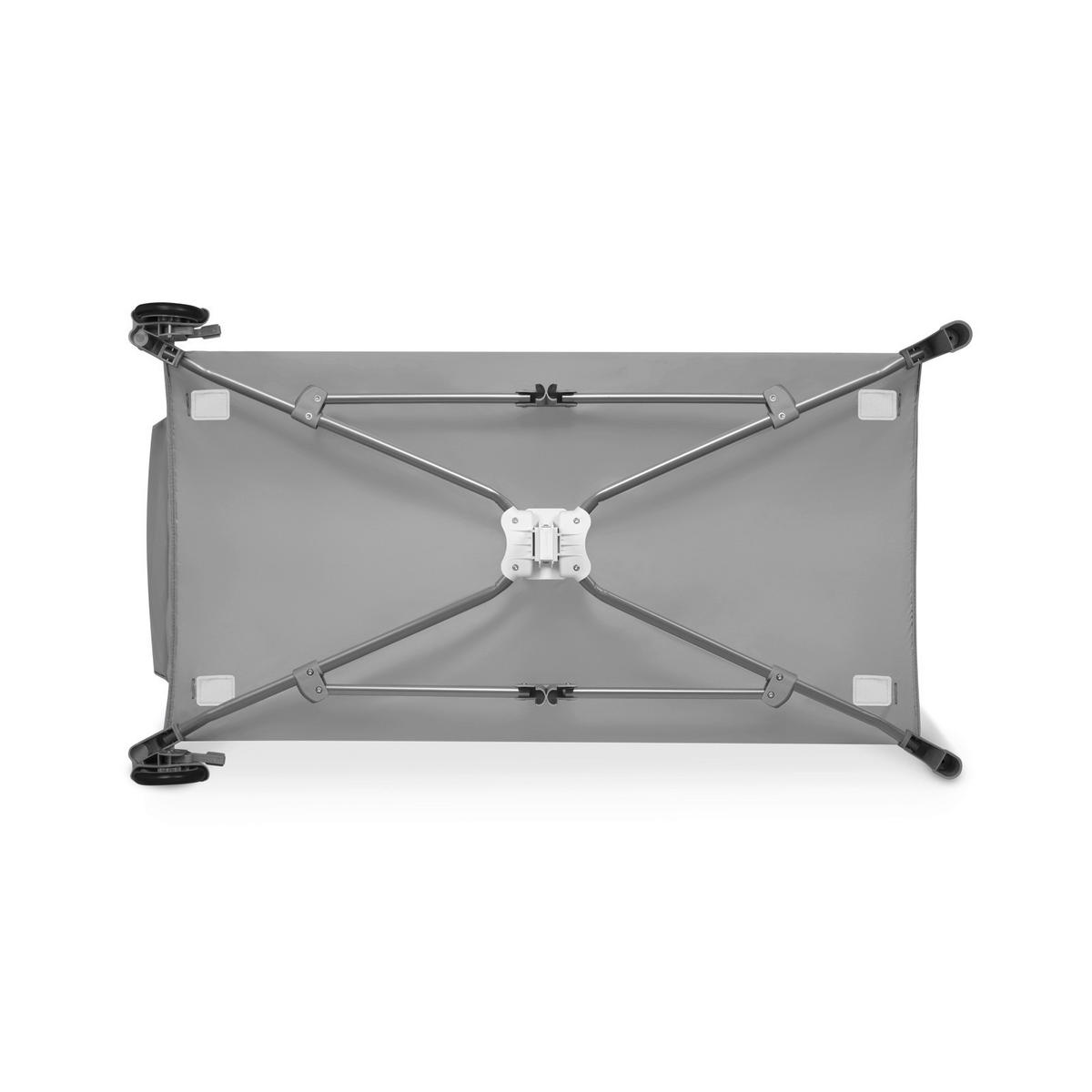 REISEBETT Sven Plus Grau, Weiß  - Weiß/Grau, Basics, Kunststoff (71/86/127cm) - Lionelo