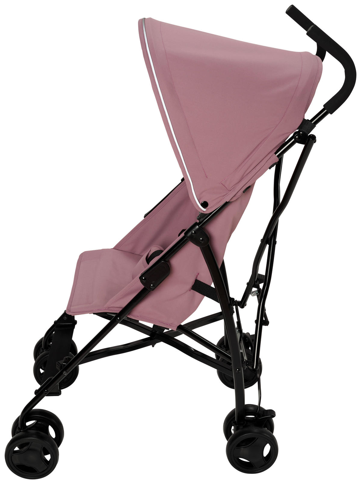 BUGGY  - Hellrosa/Schwarz, Basics, Kunststoff/Textil (60/45/99cm) - My Baby Lou