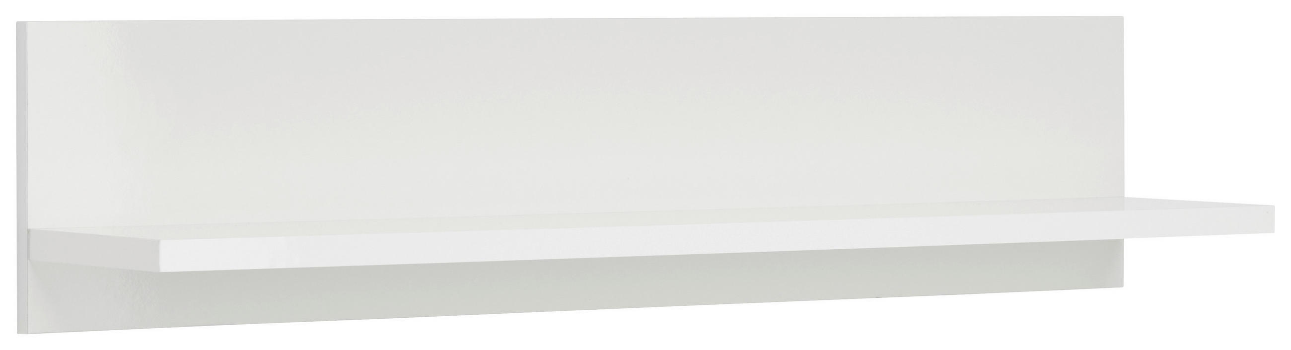 NÁSTENNÝ REGÁL, biela - biela, Modern, kompozitné drevo (100/22/20cm) - Hom`in
