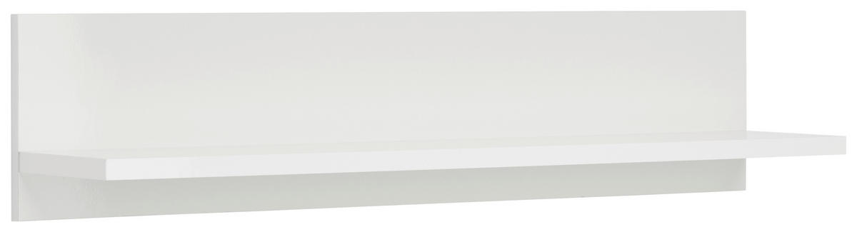 NÁSTĚNNÝ REGÁL, bílá, 100/22/20 cm - bílá, Moderní, kompozitní dřevo (100/22/20cm) - Hom`in