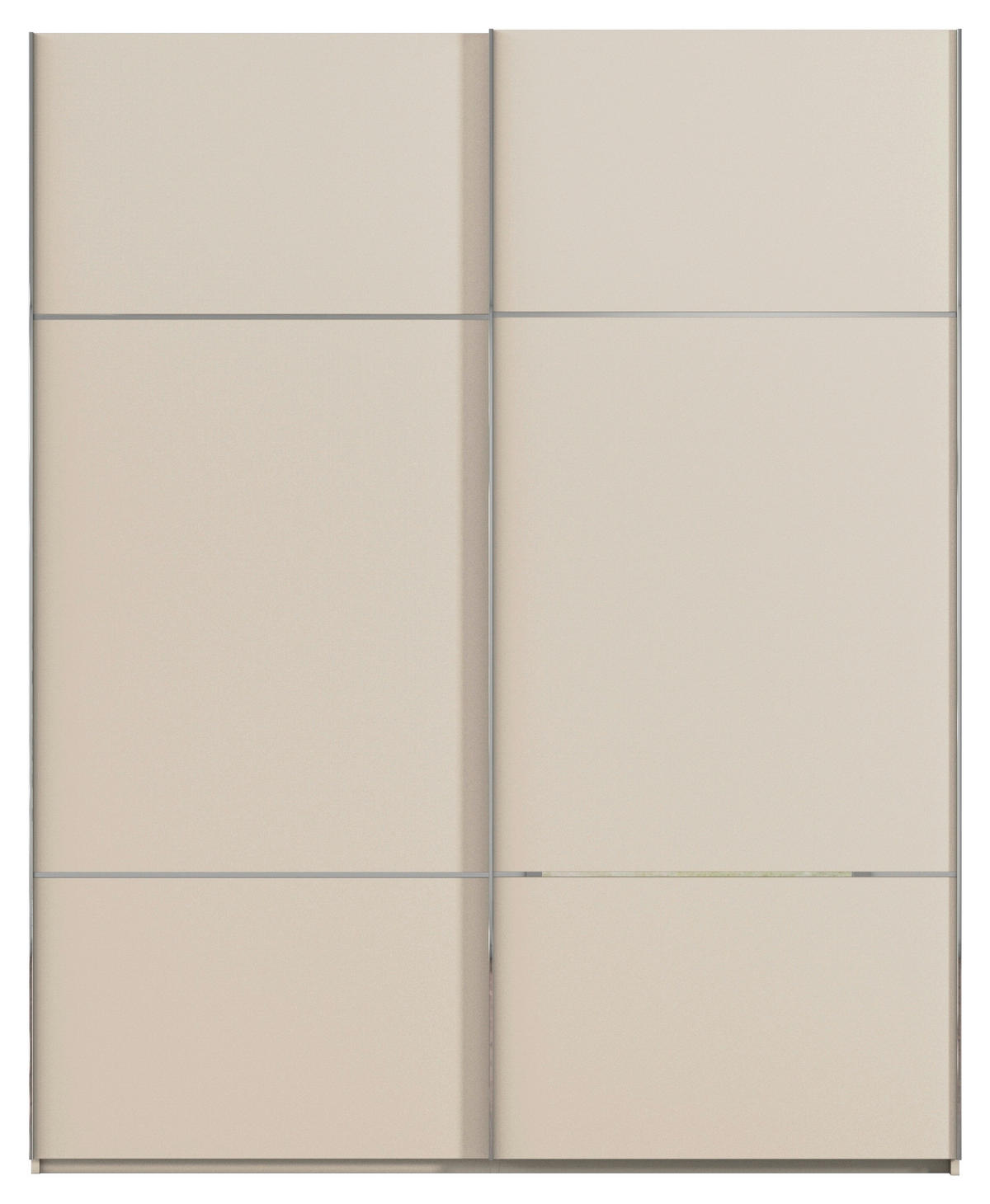 SCHWEBETÜRENSCHRANK in Champagner  - Chromfarben/Champagner, Konventionell, Holzwerkstoff/Metall (162/223/68cm) - Novel