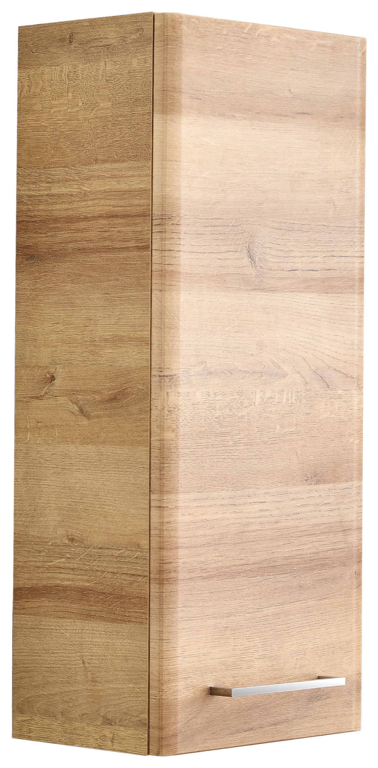 HÄNGESCHRANK 30/70/20 cm  - Chromfarben/Eichefarben, KONVENTIONELL, Glas/Holzwerkstoff (30/70/20cm) - Xora