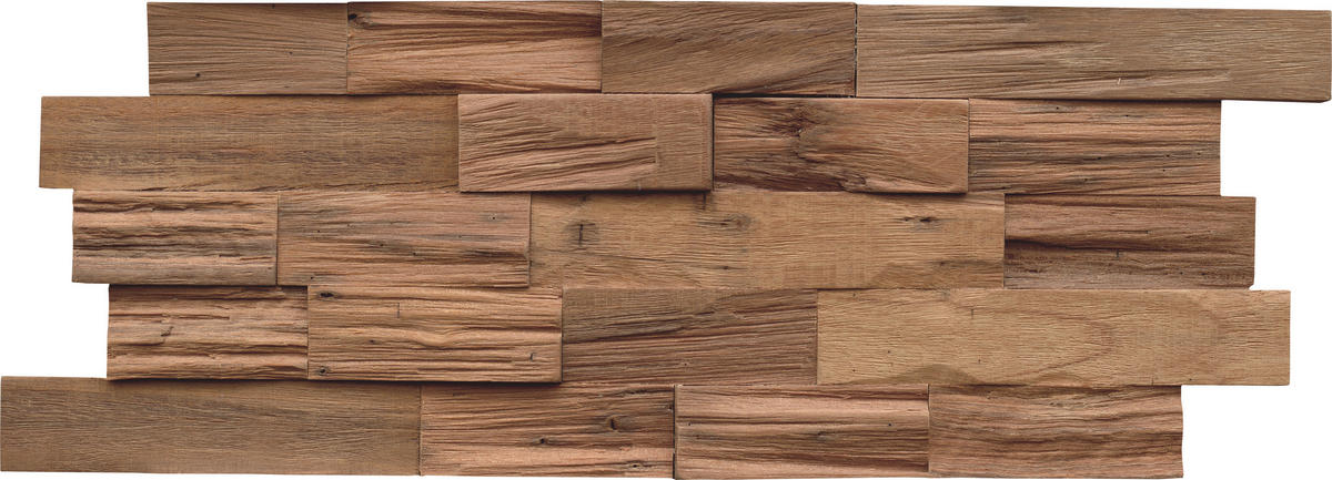 WANDVERKLEIDUNG 5 Stück  - Hellbraun, Basics, Holz (50/20/1.8cm)