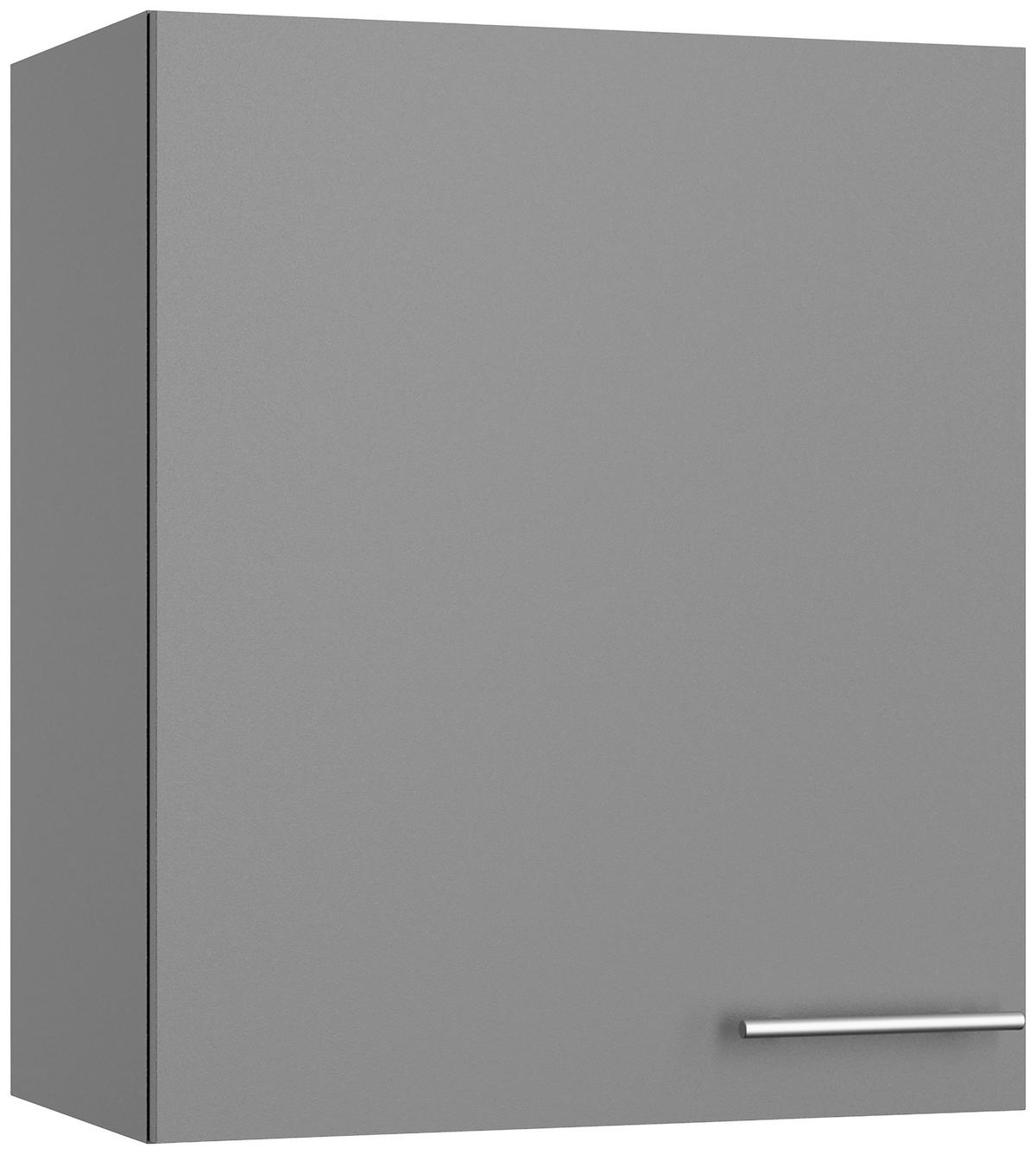 ECKKÜCHE 200/270 cm  in Grau  - Edelstahlfarben/Anthrazit, Basics, Holzwerkstoff/Metall (200/270cm) - Optifit