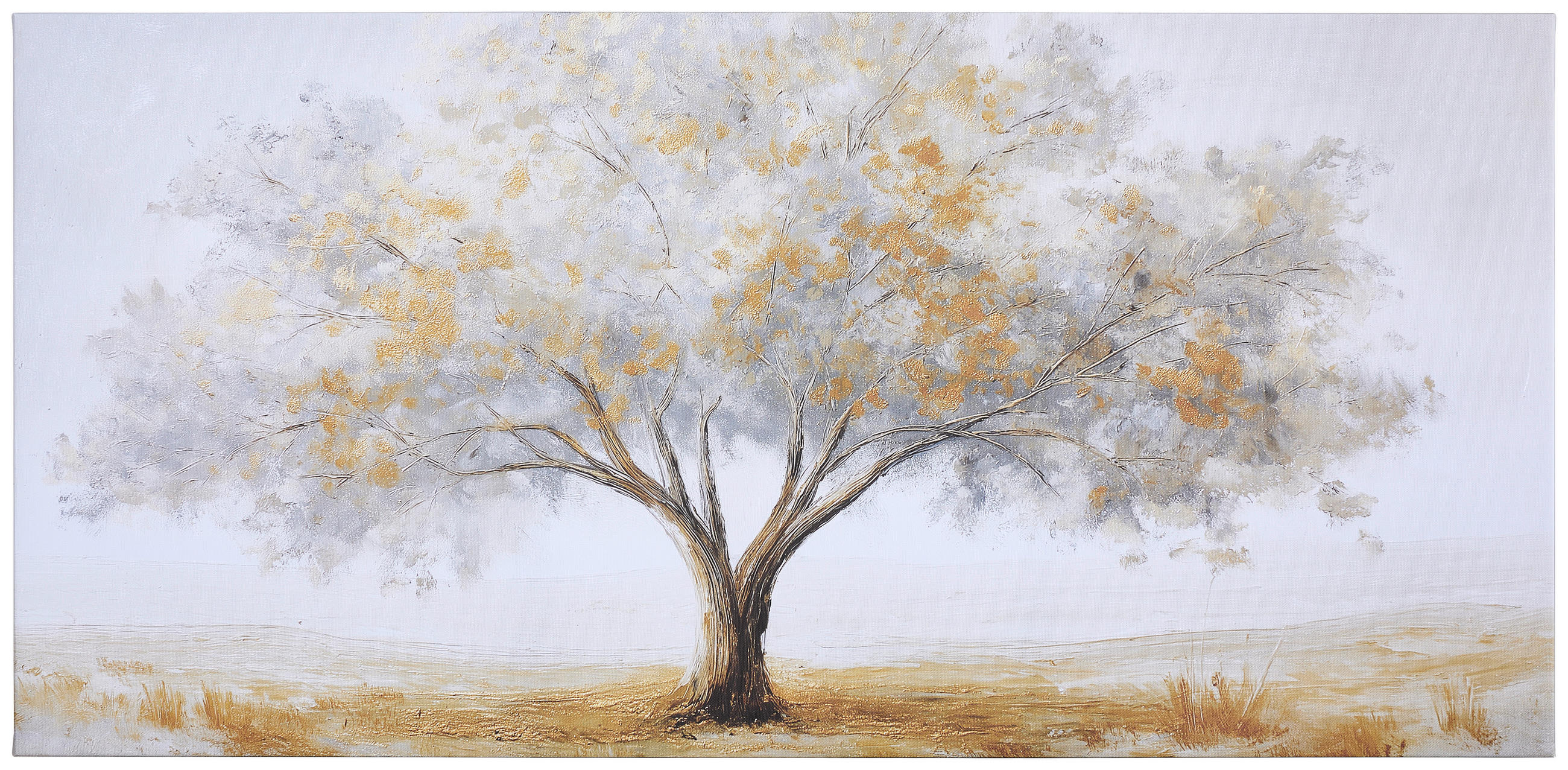 LEINWANDBILD Landschaft & Natur, Bäume 115/55 cm  - Multicolor, Basics, Holz/Papier (115/55cm) - Euroart