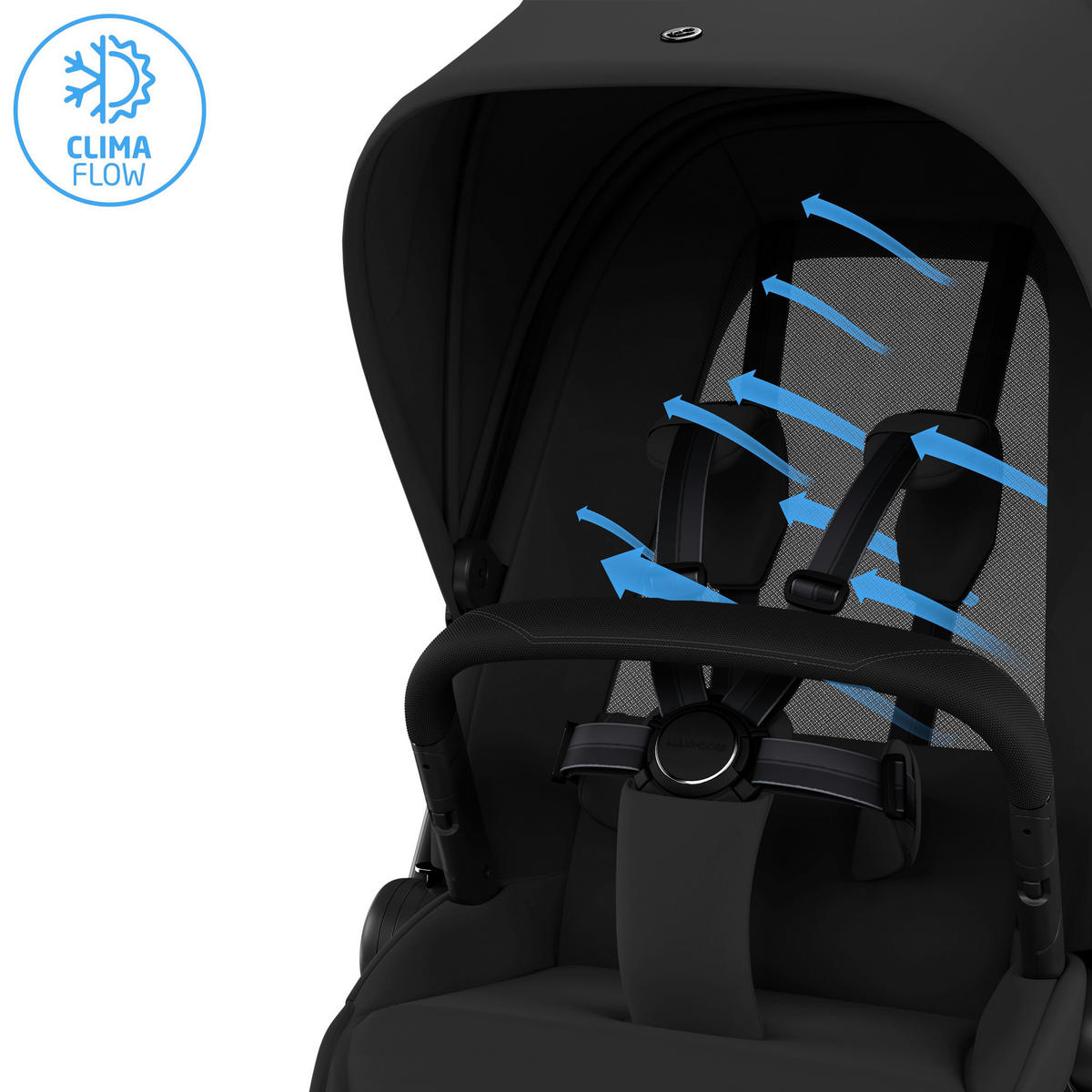 KINDERWAGEN Fame  - Schwarz, Basics, Textil (61.5/98-110/86,5-95,5cm) - Maxi-Cosi