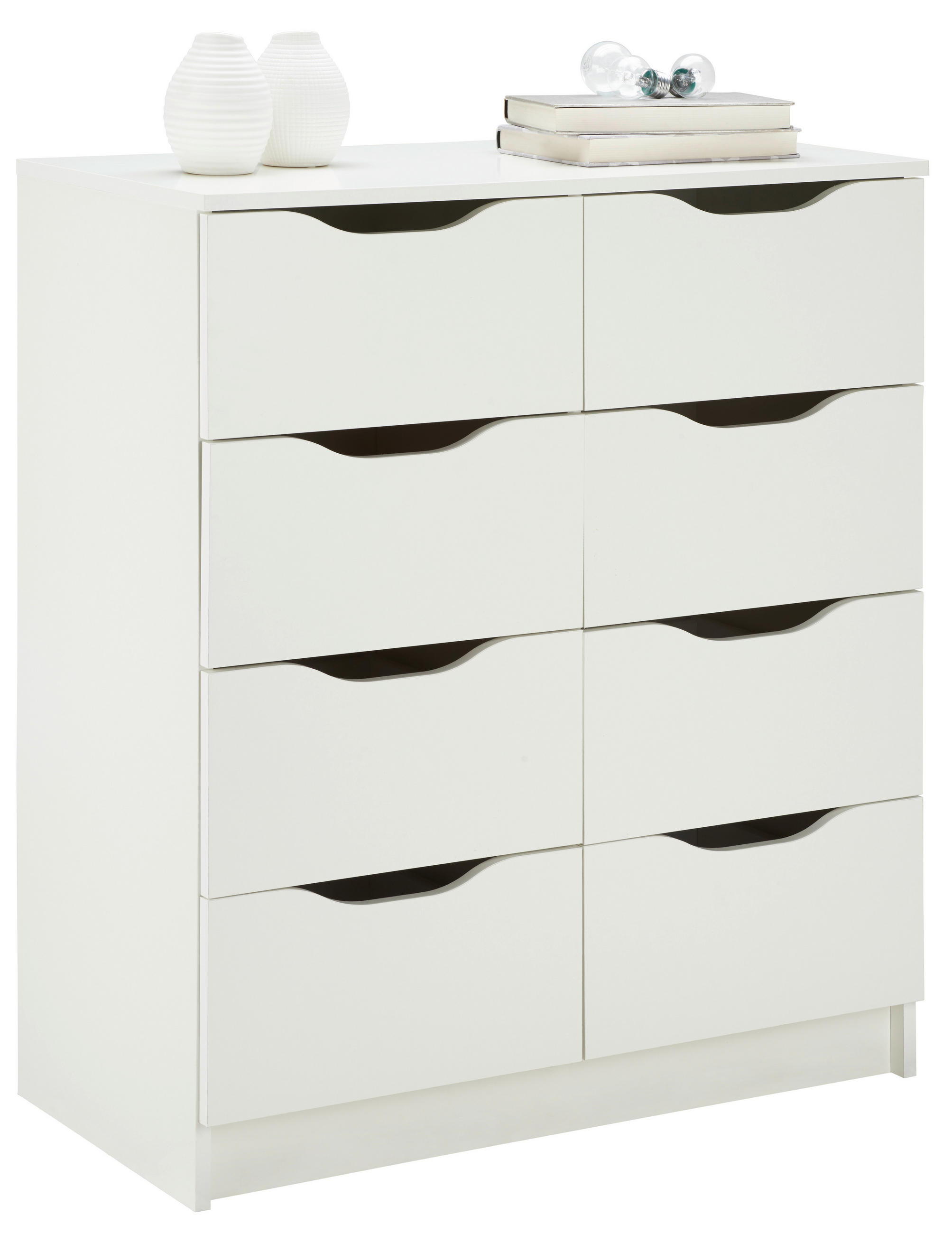 KOMODA, bílá, 80/91/40 cm - bílá, Lifestyle, kompozitní dřevo (80/91/40cm) - MID.YOU