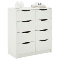 KOMODA, bílá, 80/91/40 cm - bílá, Lifestyle, kompozitní dřevo (80/91/40cm) - MID.YOU