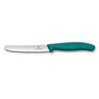 TOMATENMESSER Swiss Classic  - Silberfarben/Grün, Basics, Kunststoff/Metall (22/2.4/1.2cm) - Victorinox