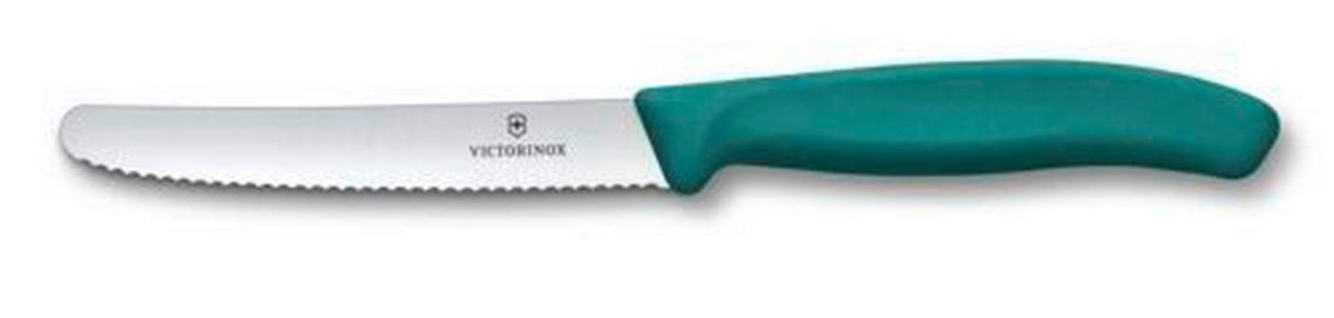 TOMATENMESSER Swiss Classic  - Silberfarben/Grün, Basics, Kunststoff/Metall (22/2.4/1.2cm) - Victorinox