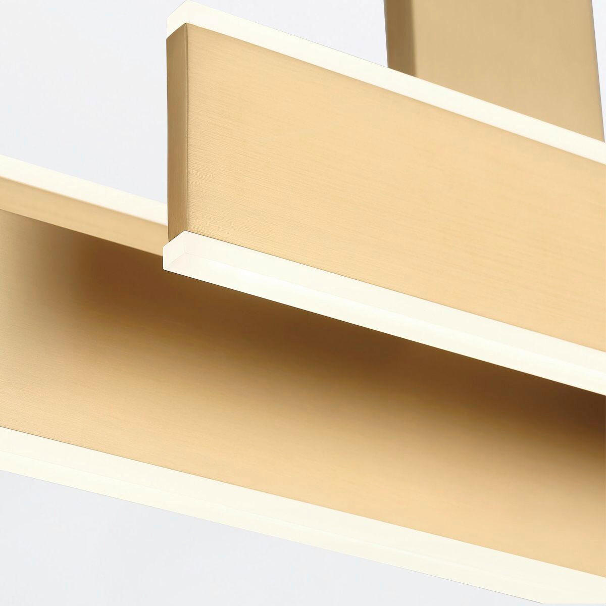 LED-HÄNGELEUCHTE 33/114,5/10 cm    - Goldfarben, Design, Kunststoff/Metall (33/114,5/10cm) - Elstead Lighting