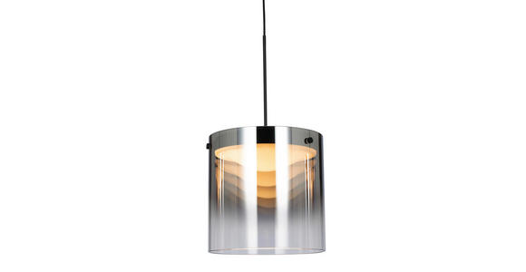 LED-HÄNGELEUCHTE Baia 40/180 cm   - Schwarz, Design, Glas/Metall (40/180cm) - Dieter Knoll