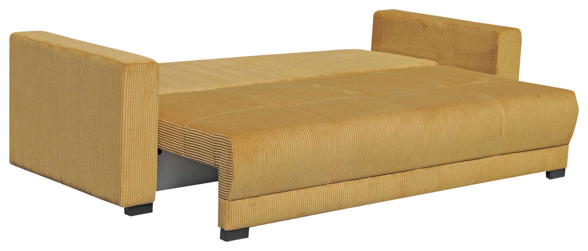 KANAPÉ sárga  - sárga, Basics (240/75/108cm) - Carryhome