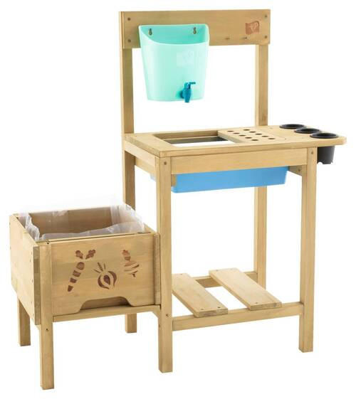 MATSCHKÜCHE Holz Naturfarben  - Naturfarben, Basics, Holz (118/118/83cm) - Ambia Garden