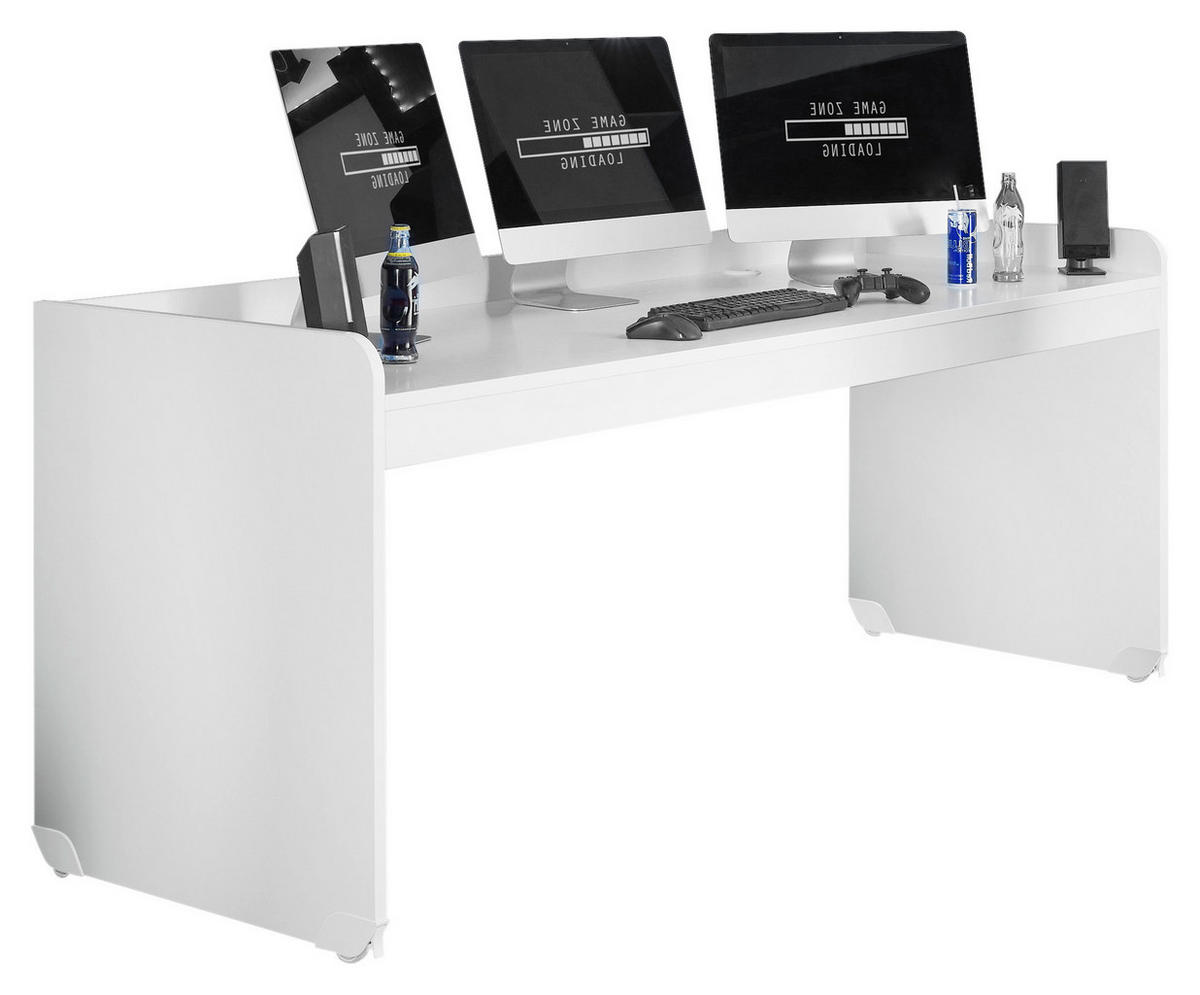 GAMING STOL  bijela  drvni materijal  - bijela, Moderno, drvni materijal/plastika (204,4/72/84,3cm) - MID.YOU