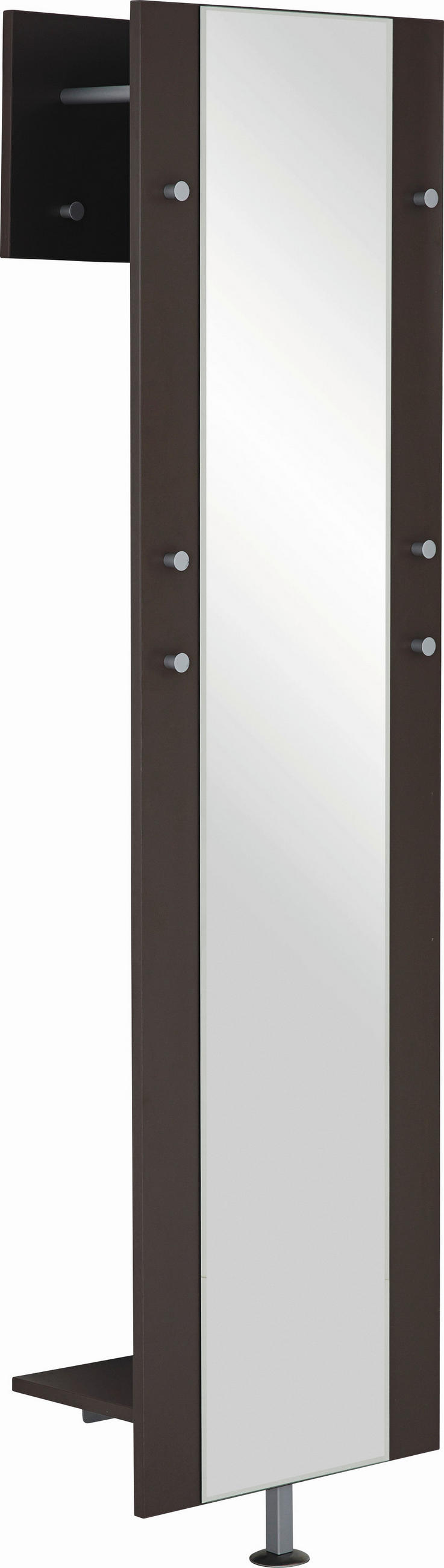 GARDEROBENPANEEL  in 49/191/30 cm  - Dunkelbraun, Design, Holzwerkstoff (49/191/30cm) - Moderano