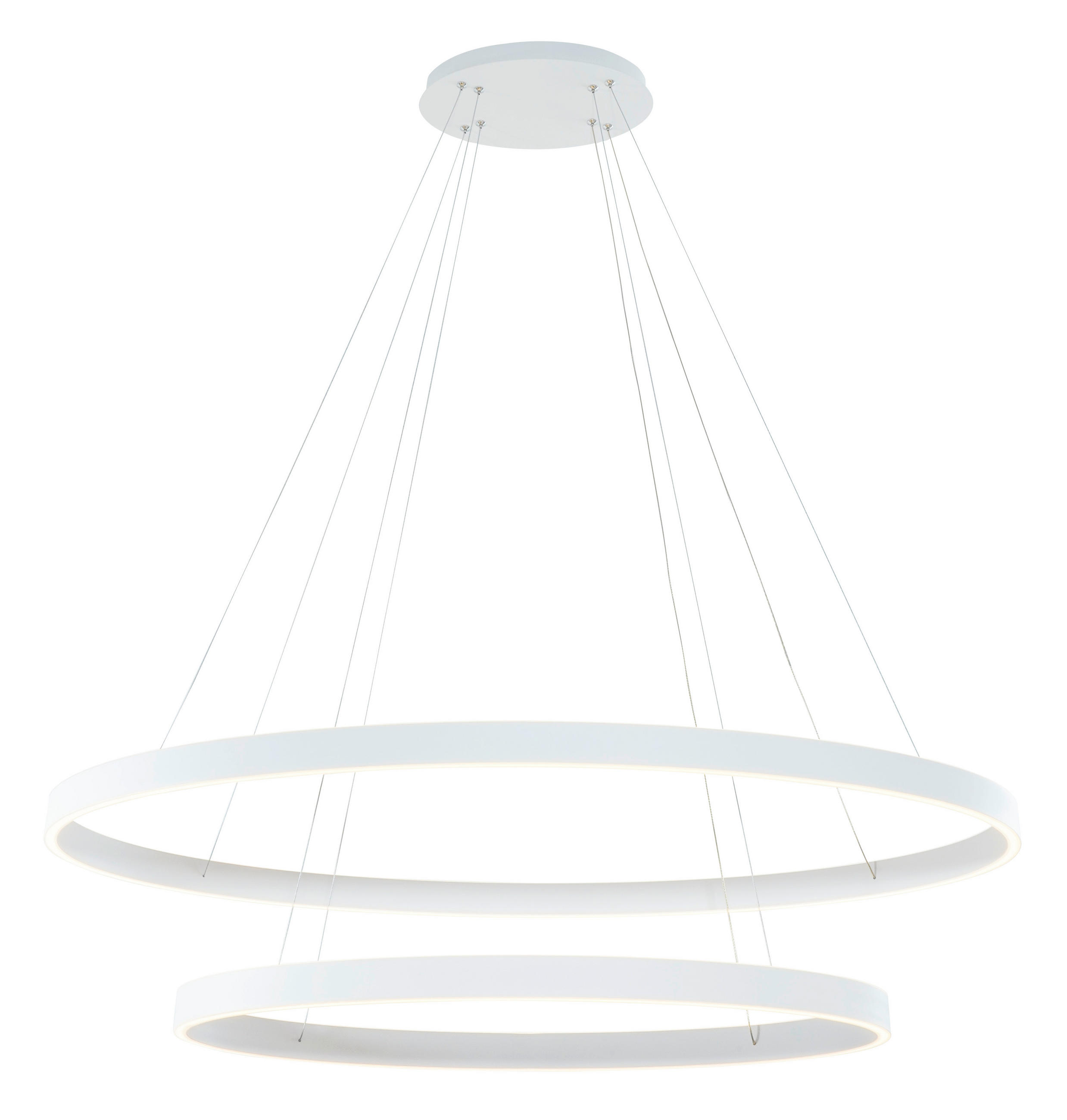 LED-HÄNGELEUCHTE 100/150 cm  - Weiß, Design, Kunststoff/Metall (100/150cm) - Novel