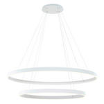 LED-HÄNGELEUCHTE 100/150 cm  - Weiß, Design, Kunststoff/Metall (100/150cm) - Novel