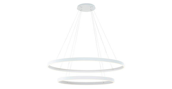 LED-HÄNGELEUCHTE 100/150 cm  - Weiß, Design, Kunststoff/Metall (100/150cm) - Novel