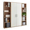 AKTENSCHRANK Weiß, Sonoma Eiche  - Weiß/Sonoma Eiche, MODERN, Holzwerkstoff (173/186/33cm) - MID.YOU