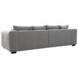 BIGSOFA Flachgewebe Hellgrau  - Beige/Hellgrau, KONVENTIONELL, Holz/Textil (287/69/108cm) - Cantus