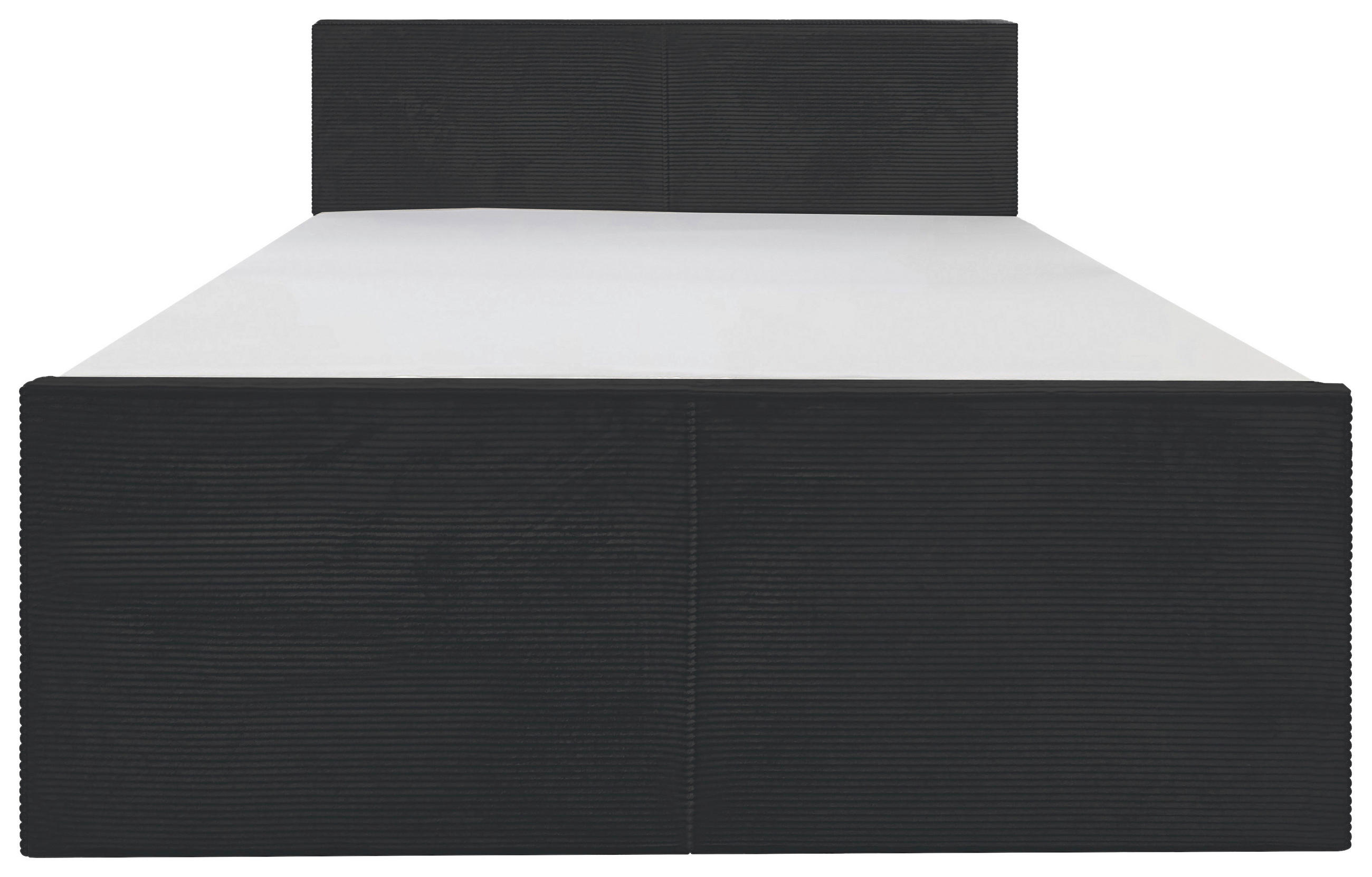 BOXSPRINGBETT 140/200 cm  in Schwarz  - Schwarz, MODERN, Textil (140/200cm) - Livetastic