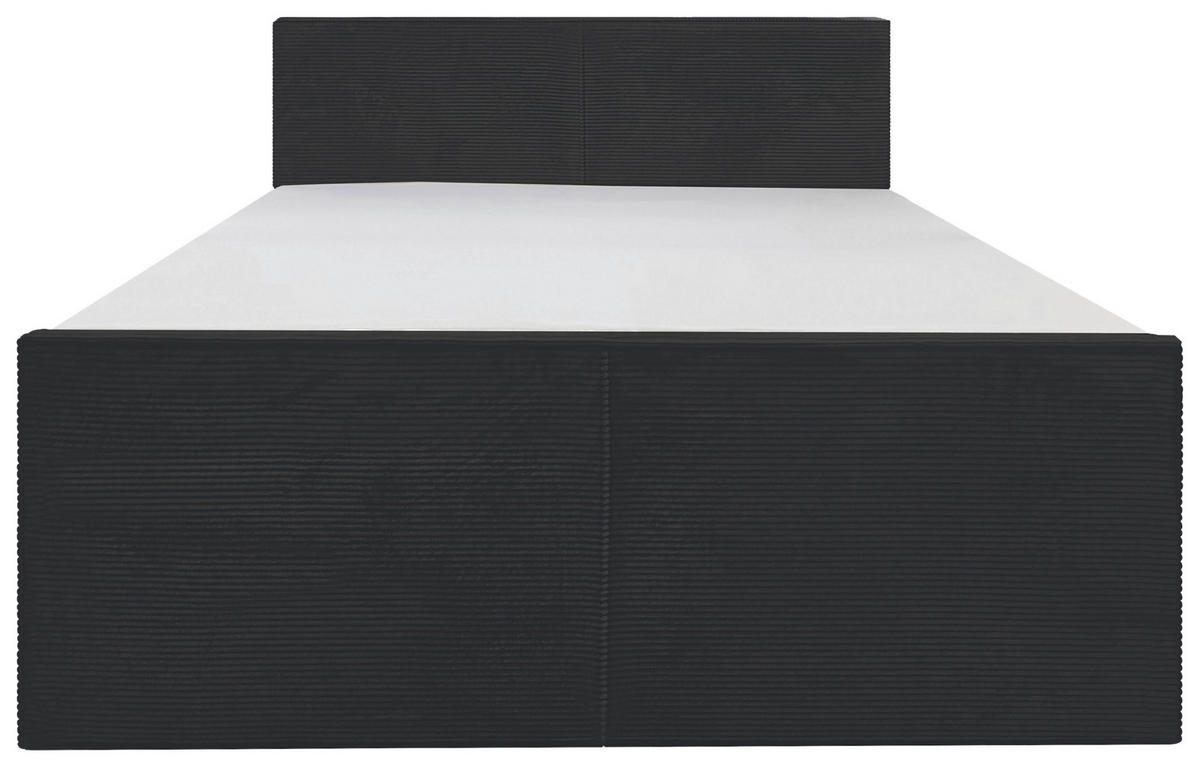 BOXSPRINGBETT 180/200 cm  in Schwarz  - Schwarz, MODERN, Textil (180/200cm) - Livetastic