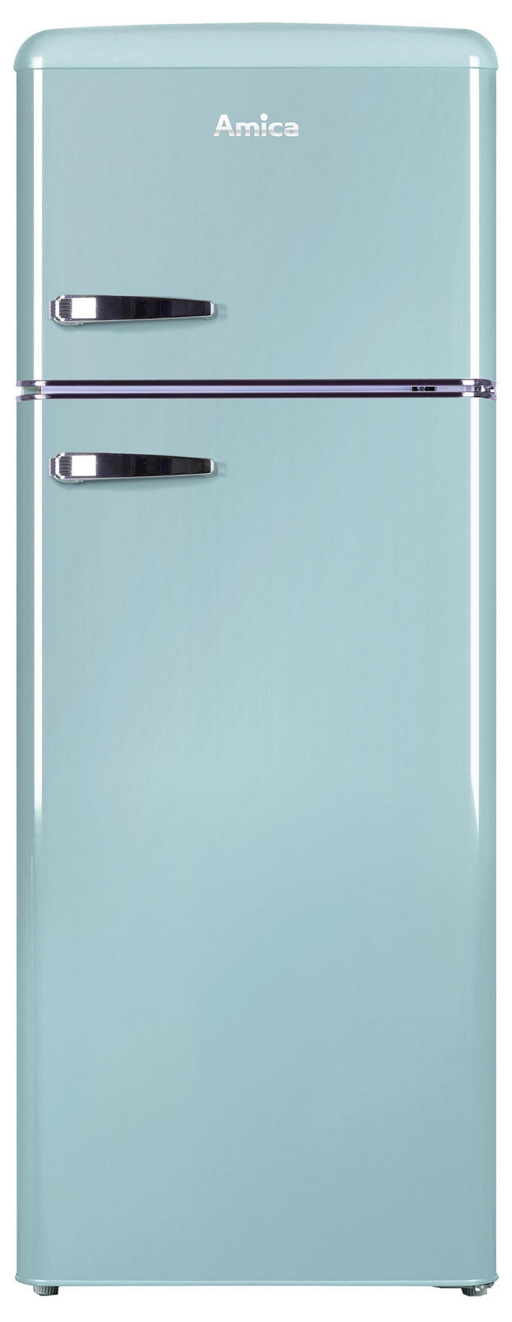 KÜHL-GEFRIER-KOMBINATION KGC15632T  - Hellblau, Basics, Metall (55/144/61,5cm) - Amica