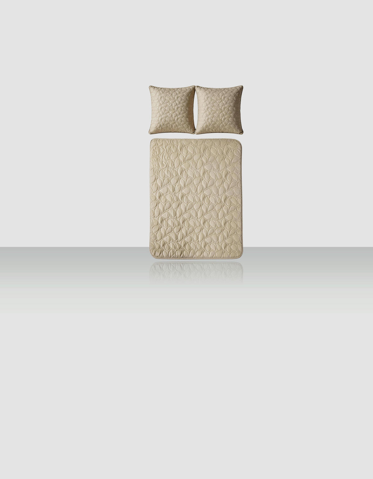 TAGESDECKE 220/240 cm  - Hellgrau/Grün, KONVENTIONELL, Textil (220/240cm) - Novel
