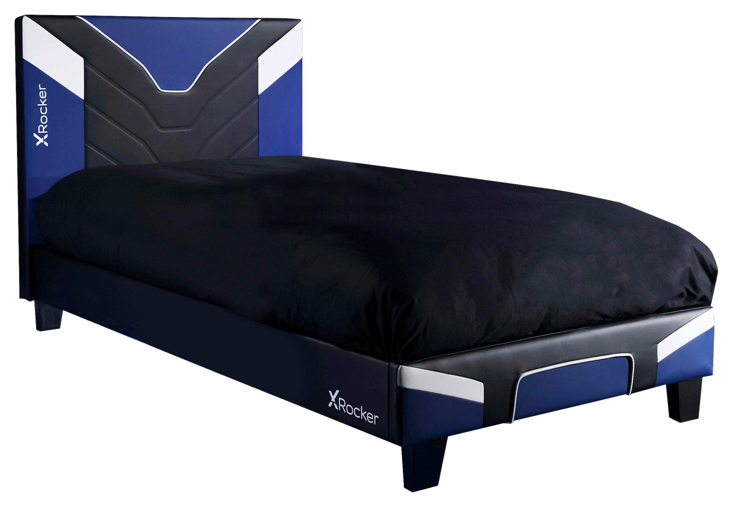 X Rocker POSTEL, 90/190 cm, modrá, černá, bílá