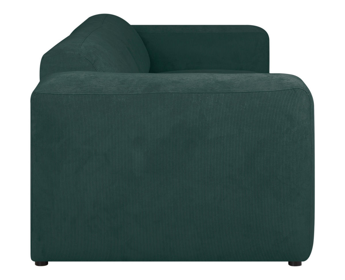 3-SITS SOFFA i manchester grön  - grön/svart, Design, textil/plast (247/75/104cm) - MID.YOU