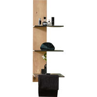 WANDPANEEL - Eichefarben/Grün, MODERN, Holz/Stein (38,4/115,2/27cm) - Valdera