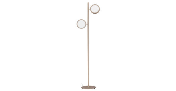 LED-STEHLEUCHTE Bellevue 43/28/162 cm   - Sandfarben, Design, Metall (43/28/162cm) - Dieter Knoll