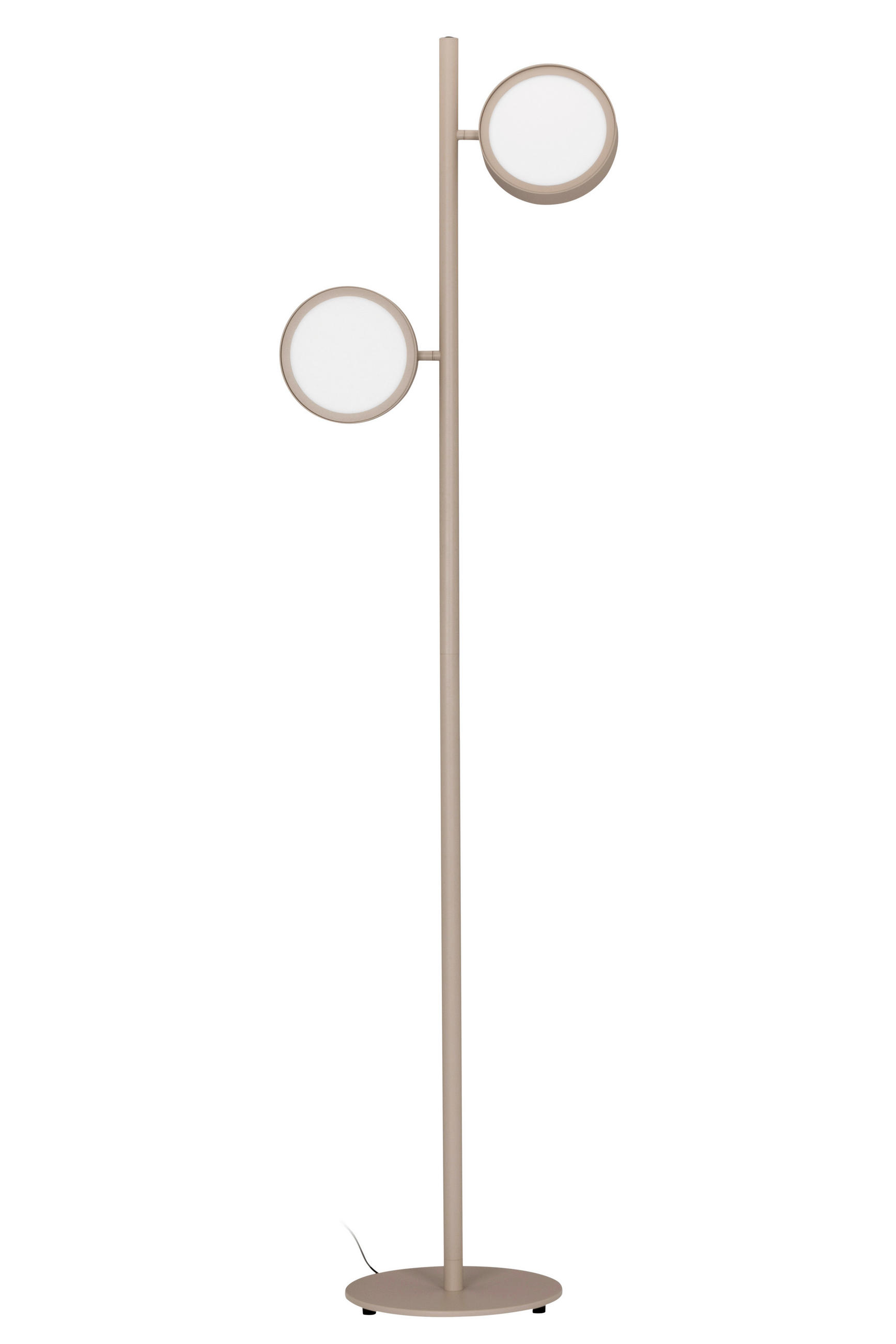 LED-STEHLEUCHTE - Sandfarben, Design, Metall (43/28/162cm) - Dieter Knoll