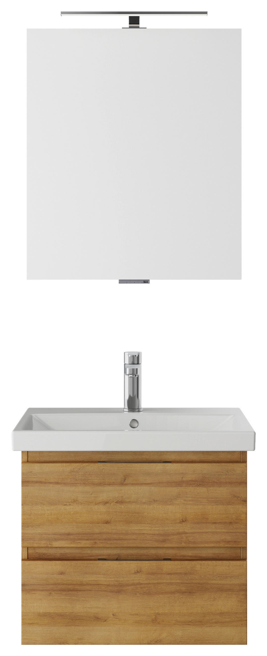 BADEZIMMER  in 60 cm  - Eichefarben/Weiß, KONVENTIONELL, Holzwerkstoff (60cm) - Pelipal
