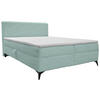 BOXBETT 160/200 cm  in Mintgrün  - Schwarz/Mintgrün, Design, Holz/Holzwerkstoff (160/200cm) - Xora