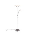 LED-DECKENFLUTER 32,5/180 cm    - Alabasterfarben/Nickelfarben, Basics, Glas/Metall (32,5/180cm) - Novel
