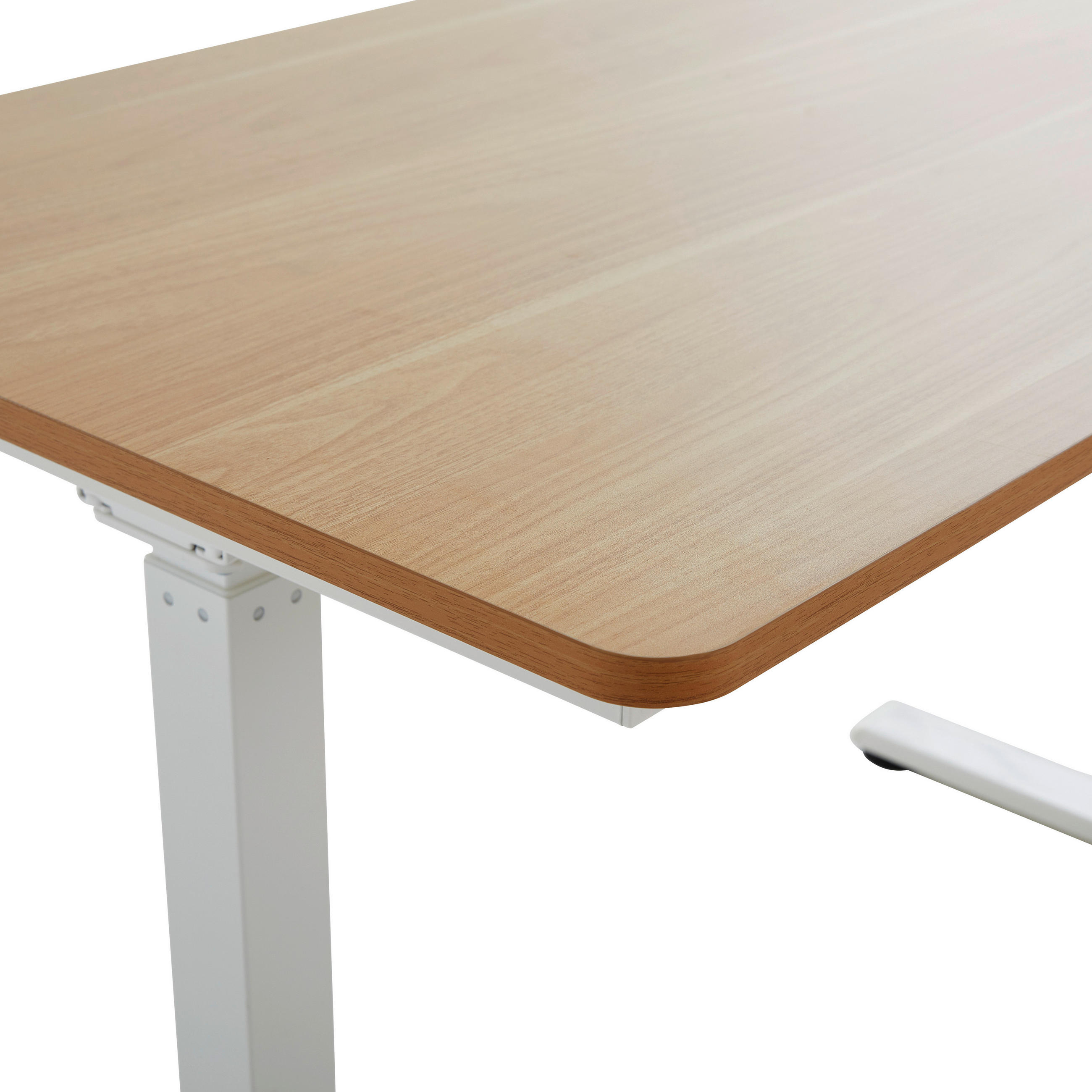 Thumbnail - Livetastic Schreibtisch, Weiß, Metall, Holzwerkstoff, rechteckig, eckig, 60x73-123x120 cm, höhenverstellbar, Arbeitszimm...