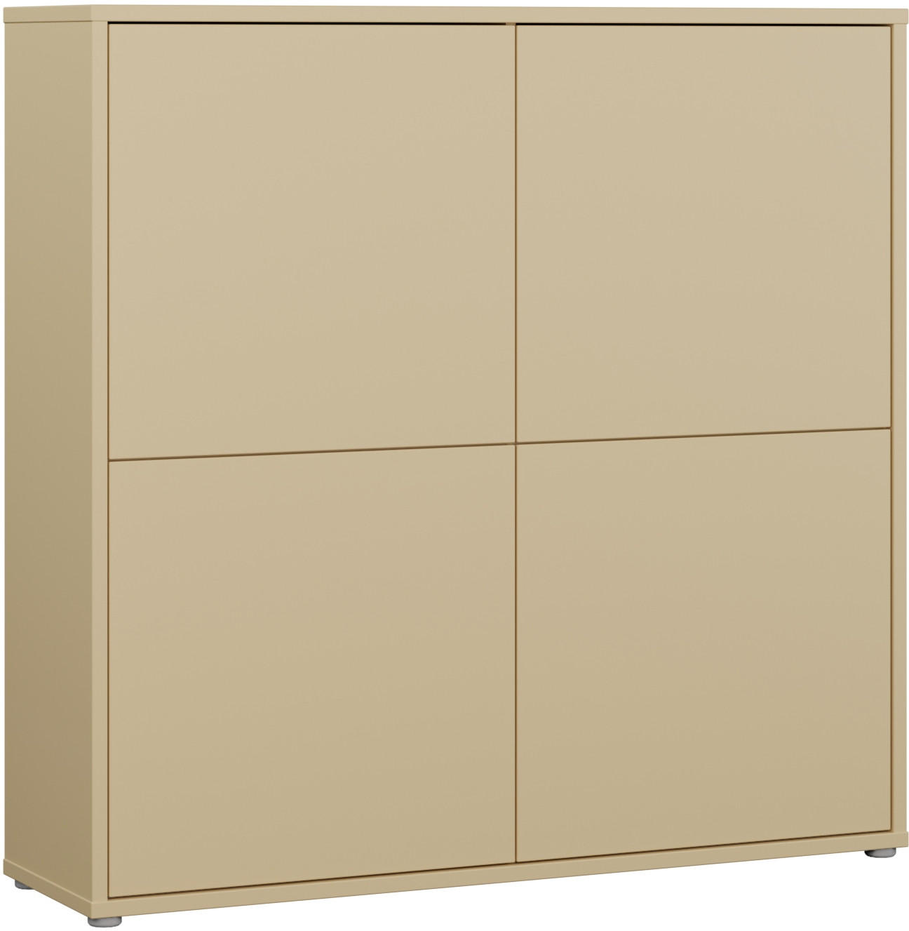 HIGHBOARD  124,5/121,5/34,9 cm  - Gelb/Grau, MODERN, Holzwerkstoff/Kunststoff (124,5/121,5/34,9cm) - Carryhome