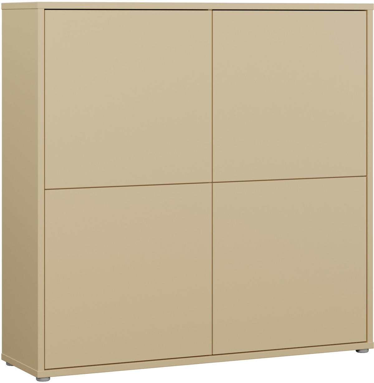 HIGHBOARD  124,5/121,5/34,9 cm  - Gelb/Grau, MODERN, Holzwerkstoff/Kunststoff (124,5/121,5/34,9cm) - Carryhome