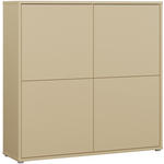 HIGHBOARD  124,5/121,5/34,9 cm  - Gelb/Grau, MODERN, Holzwerkstoff/Kunststoff (124,5/121,5/34,9cm) - Carryhome