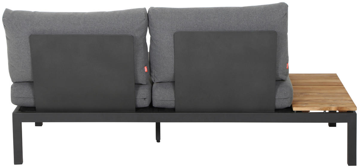 LOUNGESOFA  - Anthrazit/Grau, MODERN, Holz/Textil (172/70/84cm) - Siena Garden