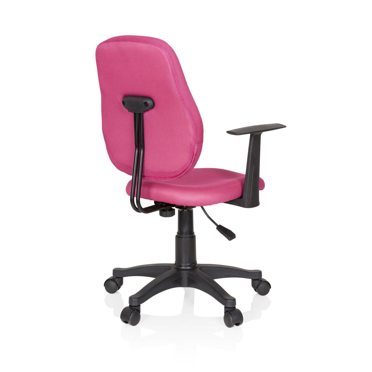 OTOČNÁ ŽIDLE PRO MLADÉ, šedá, pink - šedá/pink, Basics, plast (56/89-99/50cm) - MID.YOU