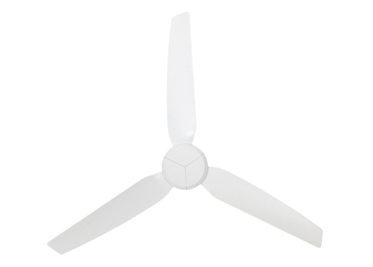 DECKENVENTILATOR     - Weiss, Basics, Kunststoff (132/33,5/132cm)