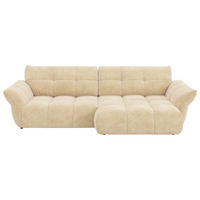 SAROKKANAPÉ textil krémszínű  - krémszínű/fekete, Design, műanyag/textil (312/177cm) - Welnova