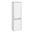 GARDEROBENSCHRANK Wildeiche furniert, teilmassiv geölt, gewachst Eichefarben, Weiß - Eichefarben/Weiß, KONVENTIONELL, Glas/Holz (60/193/38cm) - Linea Natura