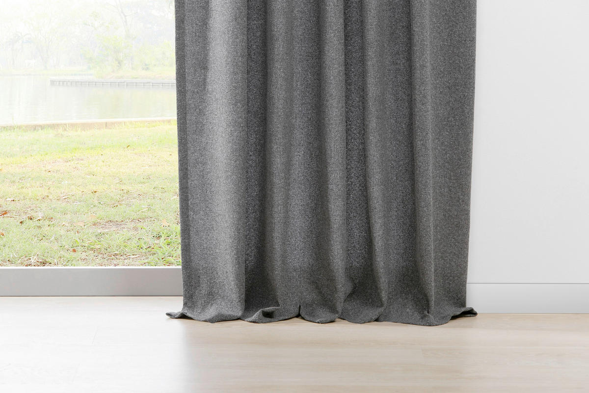 ÖSENSCHAL halbtransparent 135/245 cm   - Grau, Basics, Textil (135/245cm)