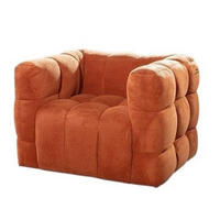 FOTEL - fekete/rozsdavörös, Konventionell, textil/fém (97/71/87cm) - Carryhome