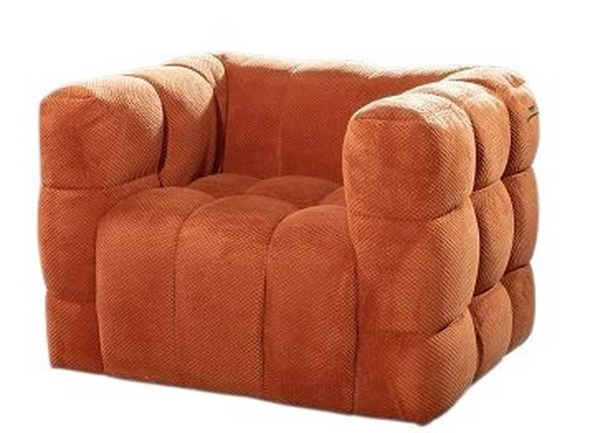 FOTEL - fekete/rozsdavörös, Konventionell, textil/fém (97/71/87cm) - Carryhome